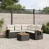 vidaXL Garten-Sofagarnitur 5-tlg. mit Kissen, Poly Rattan, Beige (3259203)