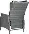 vidaXL Garten-Essgruppe 9-tlg. mit Auflagen, Poly Rattan, Hellgrau (3060159)