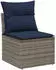 vidaXL Gartenlounge-Set mit Stauraum 10-tlg. Poly-Rattan Grau (3354204)