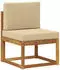vidaXL Outdoor-Sofagarnitur mit Kissen 9-tlg., Natur/Beige (3366861)
