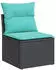vidaXL Garten-Sofagarnitur 8-tlg. mit Kissen, Poly Rattan, Schwarz (3327067)