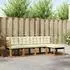 vidaXL Outdoor-Sofagarnitur mit Kissen 5-tlg., Natur/Creme (3368557)
