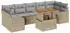 vidaXL Garten-Sofa-Set mit Stauraum 8-tlg. Poly Rattan Beige (3358163)