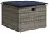 vidaXL Gartensofa-Set 6-teilig mit Kissen, Polyrattan, Grau (3275291)