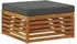 vidaXL 7-teiliges Garten-Sofaset Akazienholz Massiv Natur & Anthrazit (3373802)