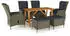 vidaXL Garten-Essgruppe 7-tlg. Braun (3068787)