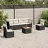 vidaXL Garten-Sofagarnitur 7-tlg. mit Kissen Poly Rattan Beige (3223559)