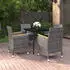 vidaXL Garten-Essgruppe 5-tlg. mit Auflagen, Poly Rattan und Glas (3099788)