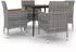 vidaXL Garten-Essgruppe 5-tlg. mit Auflagen, Poly Rattan und Glas (3099788)