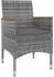 vidaXL Garten-Essgruppe 5-tlg. mit Auflagen, Poly Rattan und Glas (3099788)