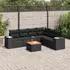 vidaXL Garten-Sofagarnitur 7-tlg. Poly Rattan mit Kissen Beige (3257801)