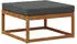 vidaXL Outdoor-Sofagarnitur mit Kissen 6-tlg. Natur/Anthrazit (3382695)