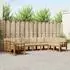 vidaXL Outdoor-Sofagarnitur mit Kissen 10-tlg., Natur/Beige (3367066)