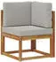 vidaXL Garten-Sofa-Set 8-teilig, Natur- und Hellgrau (3366819)