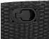 vidaXL Garten-Essgruppe 7-tlg. mit Kissen Poly Rattan Schwarz (3213341)