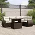 vidaXL Garten-Sofagarnitur 6-tlg. mit Kissen, Poly Rattan, Schwarz (3326637)