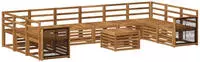 vidaXL Outdoor-Sofagarnitur 8 pcs Natur Massivholz Akazie