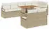 vidaXL Garten-Sofa-Set 9-tlg. mit Stauraum Beige Poly Rattan (3358465)