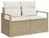 vidaXL Garten-Sofa-Set 9-tlg. mit Stauraum Beige Poly Rattan (3358465)