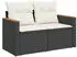 vidaXL Garten-Sofagarnitur 11-tlg. mit Kissen Poly Rattan Beige (3226079)