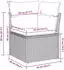 vidaXL Garten-Sofa-Set 8-teilig Poly Rattan/Akazie Schwarz (3348108)