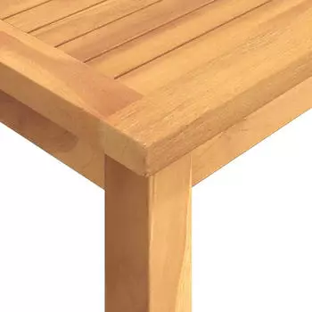 vidaXL 7-tlg. Garten-Essgruppe Massivholz Teak, Braun (3157921)