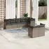 vidaXL Garten-Sofagarnitur 8-tlg. mit Kissen, Poly Rattan, Beige (3249747)