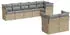 vidaXL Garten-Sofagarnitur 8-tlg. mit Kissen, Poly Rattan, Beige (3249747)