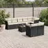 vidaXL Garten-Sofagarnitur 8-tlg. mit Kissen, Poly Rattan, Beige (3249747)