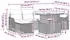 vidaXL Gartenlounge-Set 7-tlg. mit Kissen und Stauraum, Poly-Rattan, Grau (3361048)