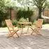 vidaXL Klapp Bistro Set 3-tlg. Akazienholz Braun