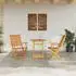 vidaXL Klapp Bistro Set 3-tlg. Akazienholz Braun