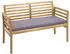 MCW Balkon-Set E99b Akazienholz massiv, Kissen dunkelgrau, 4-tlg (E99b)