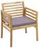 MCW Balkon-Set E99b Akazienholz massiv, Kissen dunkelgrau, 4-tlg (E99b)
