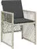 vidaXL Garten-Essgruppe 17-tlg. mit Kissen, Poly Rattan, Hellgrau (3210887)