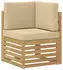 vidaXL Outdoor-Sofagarnitur 8-tlg. Weiß/Beige 59x59x37cm