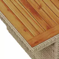 vidaXL Garten Essgruppe mit Kissen 6 pcs Beige und Grau