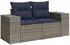 vidaXL Gartensofa-Set 8-teilig mit Kissen, Polyrattan, Grau (3222820)