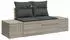 vidaXL Garten-Sofa-Set mit Kissen, 6-tlg., Hellgrau, Poly-Rattan (3355811)