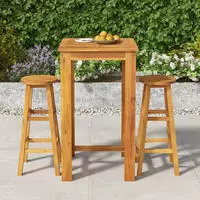 vidaXL 5-tlg. Gartenbar-Set Massivholz Akazie