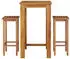 vidaXL 5-tlg. Gartenbar-Set Massivholz Akazie, Braun (3154389)
