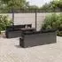 vidaXL Garten-Sofa-Set 9-teilig mit Stauraum, Poly Rattan, Schwarz (3358046)