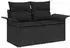 vidaXL Garten-Sofa-Set 9-teilig mit Stauraum, Poly Rattan, Schwarz (3358046)