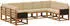 vidaXL Outdoor-Sofagarnitur 9-tlg. Akazienholz Natur/Beige (3385524)