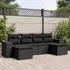 vidaXL Garten-Sofagarnitur 7-tlg. mit Kissen, Poly Rattan, Grau (3255267)