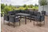 Gardissimo Sorrent Alu Ecklounge Dining-Set mit 3 Sesseln, wetterfest