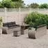 vidaXL Gartensofa-Set mit Kissen & Stauraum 9-tlg. Poly-Rattan Grau (3363783)