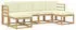 vidaXL Outdoor-Sofagarnitur mit Kissen 6-tlg. Polyester Natur/Creme