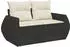 vidaXL Garten-Sofagarnitur 5-tlg. mit Kissen Hellgrau Poly Rattan (3268362)