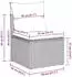 vidaXL Gartenlounge-Set 13-tlg. Poly-Rattan Beige mit Kissen (3362457)